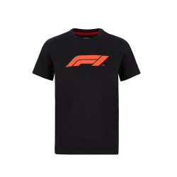 Детска тениска F1, черен