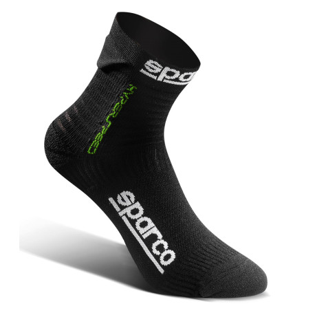 SIM Racing Sparco HYPERSPEED чорапи черно/зелено | race-shop.bg