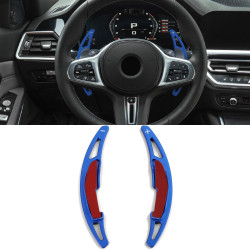 Алуминиеви пера за волан за BMW X5M F85 X6M F86 14-19, сини