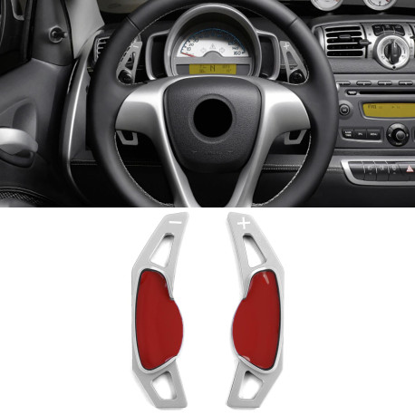 Пера за волан Алуминиеви пера за волан за Smart ForTwo 451 Coupe Cabrio 09-19, сребърни | race-shop.bg