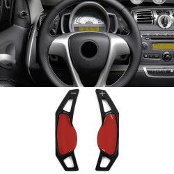 Алуминиеви пера за волан за Smart ForTwo 451 Coupe Cabrio 09-19, черни