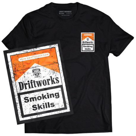 Тениски Тениска DRIFTWORKS Smoking Skills, черен | race-shop.bg
