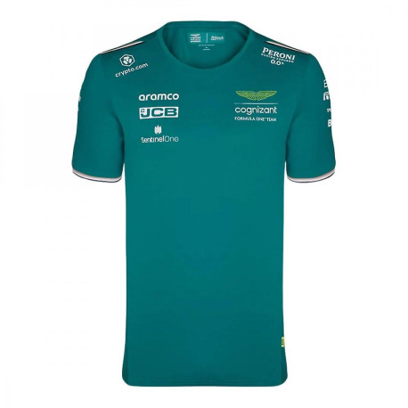 Тениски Мъжка тениска ASTON MARTIN F1 - Зелена | race-shop.bg