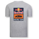 Тениски Мъжка тениска RedBull KTM отзад - сива | race-shop.bg