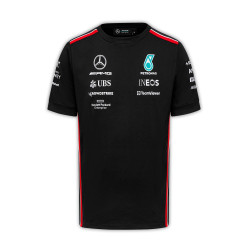Мъжка тениска Mercedes AMG Petronas ESS F1 - черна