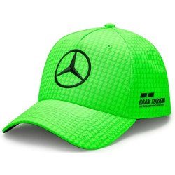 Mercedes-AMG Petronas Lewis Hamilton шапка, неоново зелена