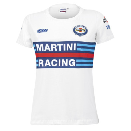 Тениски Sparco MARTINI RACING дамска тениска - бяла | race-shop.bg