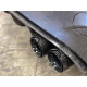 С един изход Въглеродни накрайници за ауспух BMW M2/M3/M4/M5 F10/F80/F82/F83/F87 (4 броя, черни) | race-shop.bg