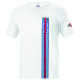 Тениски Sparco MARTINI RACING Stripes беля Тениска за мъже - бяла | race-shop.bg