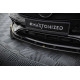 Бодикит и визуални аксесоари Преден сплитер Mercedes-AMG CLA 45 Aero C117 Facelift (Black-Red + Gloss Flaps) | race-shop.bg
