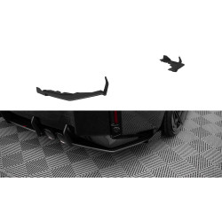 MAXTON DESIGN задни странични сплитери за BMW M2 G87, черно-червен + гланцови клапи, V1