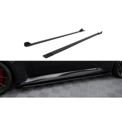 MAXTON DESIGN дифузьори за прагове на BMW M2 G87, черен + гланцови клапи, V1