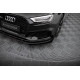 Бодикит и визуални аксесоари Преден сплитер V1 Audi RS3 Sedan 8V Facelift (Black + Gloss Flaps) | race-shop.bg