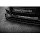 Бодикит и визуални аксесоари Преден сплитер V1 Audi RS3 Sedan 8V Facelift (Black-Red + Gloss Flaps) | race-shop.bg