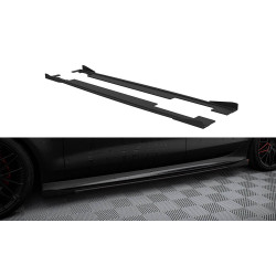 Странични прагове Audi A7 S-Line C7 (Black + Gloss Flaps)