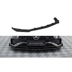 MAXTON DESIGN преден сплитер за Mercedes-AMG A35 W177 Facelift, черно-червен + гланцови клапи