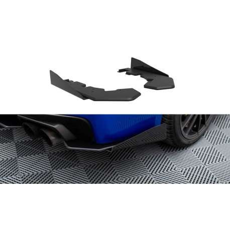 Бодикит и визуални аксесоари Задни странични сплитери Subaru WRX STI Mk1 (Black + Gloss Flaps) | race-shop.bg