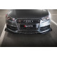 Бодикит и визуални аксесоари MAXTON DESIGN преден сплитер за Audi S3 / A3 S-Line Sedan 8V, черен + гланцови клапи | race-shop.bg