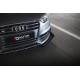 Бодикит и визуални аксесоари MAXTON DESIGN преден сплитер за Audi S3 / A3 S-Line Sedan 8V, черен + гланцови клапи | race-shop.bg