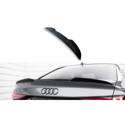 MAXTON DESIGN лип за багажник 3D на Audi A3 / A3 S-Line / S3 / RS3 Sedan 8Y, гланц черен