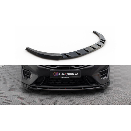 Бодикит и визуални аксесоари MAXTON DESIGN преден сплитер за Kia Proceed / Ceed GT Mk1 Facelift / Mk3, гланц черен, V2 | race-shop.bg