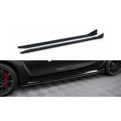 MAXTON DESIGN дифузьори за прагове (CSL look) на BMW M3 G80, гланц черен, V3