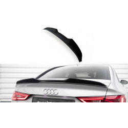 MAXTON DESIGN лип за багажник 3D на Audi A3 / A3 S-Line / S3 / RS3 Sedan 8V, гланц черен