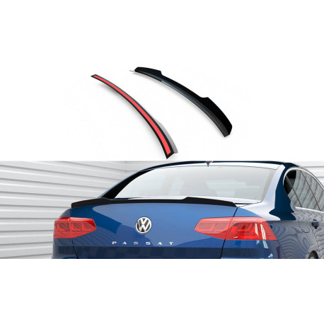 Бодикит и визуални аксесоари MAXTON DESIGN лип за багажник на Volkswagen Passat Sedan R-Line Mk8, гланц черен | race-shop.bg