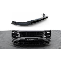 MAXTON DESIGN преден сплитер за Porsche Cayenne Mk3 Facelift, гланц черен