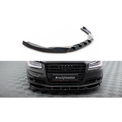 MAXTON DESIGN преден сплитер за Audi A8 D4 Facelift, гланц черен