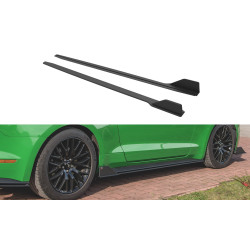 MAXTON DESIGN Street Pro дифузьори за прагове на Ford Mustang GT Mk6 Facelift, черен, V2