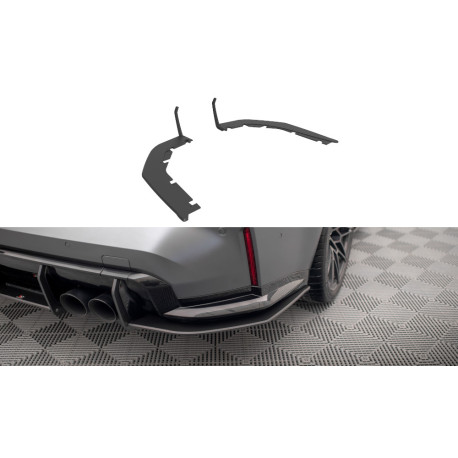 Бодикит и визуални аксесоари MAXTON DESIGN Street Pro задни странични сплитери за BMW M3 G80, черен | race-shop.bg