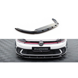 MAXTON DESIGN преден сплитер за Volkswagen Polo GTI Mk6 Facelift, гланц черен, V2