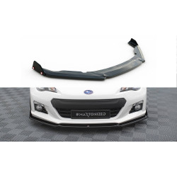 MAXTON DESIGN преден сплитер + клапи за Subaru BRZ, гланц черен, V1