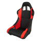 Спортни седалки без одобрение на FIA СПОРТНА СЕДАЛКА BASIC PVC черно-червено | race-shop.bg