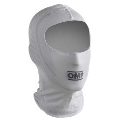 Детско боне за картинг OMP KS, бял