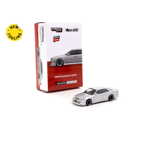 Модели автомобили TARMAC WORKS модел на кола Toyota Mark II JZX100 Vertex | 2023 HK Special Edition | race-shop.bg