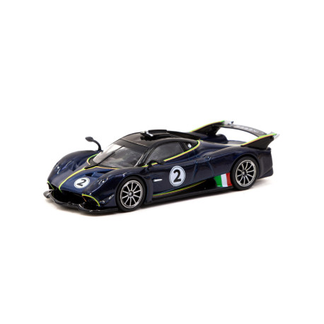 Модели автомобили TARMAC WORKS модел на кола 1/64 Pagani Huayra R | Blu Avio | race-shop.bg