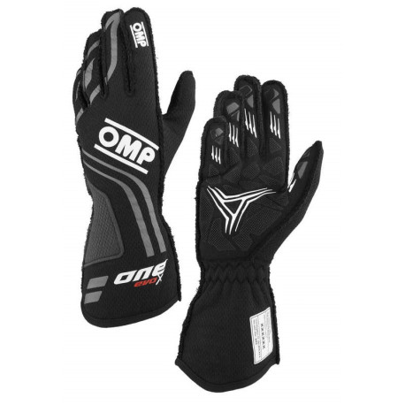 Ръкавици Rъкавици OMP ONE EVO X my2024 с FIA homologation (external stitching) black | race-shop.bg