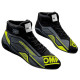 FIA състезателни обувки OMP SPORT, черен/флуо жълт