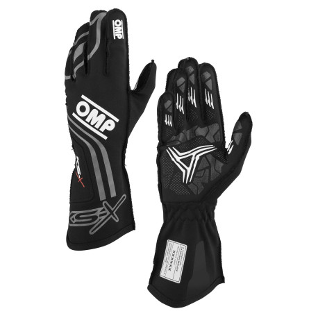 Ръкавици FIA ръкавици за картинг OMP KS-X (външен шев), черен | race-shop.bg