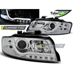 ФАРОВЕ TUBE LIGHT CHROME за AUDI A4 10.00-10.04
