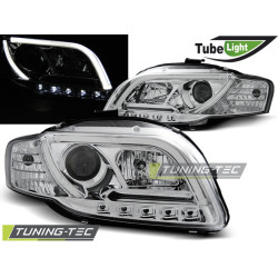ФАРОВЕ TUBE LIGHT CHROME за AUDI A4 B7 11.04-03.08