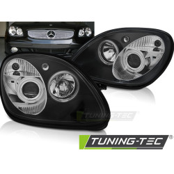 ФАРОВЕ АНГЕЛСКИ ОЧИ ЧЕРНИ за MERCEDES R170 SLK 04.96-04