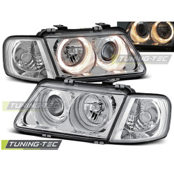 ФАРОВЕ АНГЕЛСКИ ОЧИ CHROME за AUDI A3 08.96-08.00