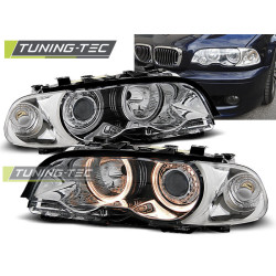 ФАРОВЕ АНГЕЛСКИ ОЧИ CHROME за BMW E46 04.99-08.01 COUPE CABRIO