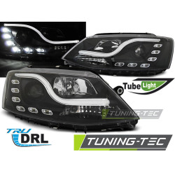 ФАРОВЕ TUBE LIGHT DRL ЧЕРНИ за VW JETTA VI 1.11-18
