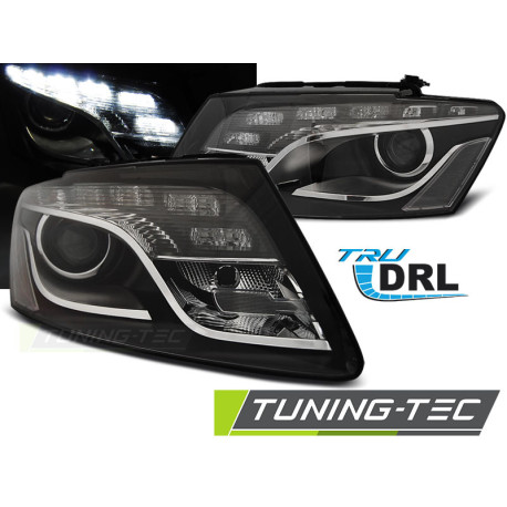 Осветление ФАРОВЕ TRUE DRL ЧЕРНИ за AUDI Q5 11.08 - 09.12 | race-shop.bg