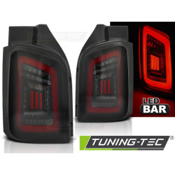 LED BAR Задни стопове SMOKE ЧЕРНИ RED за VW T5 04.03-09 / 10-15