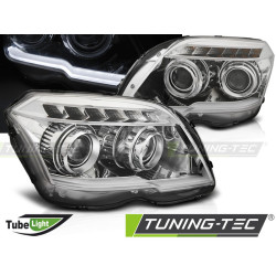 ФАРОВЕ TUBE LIGHT CHROME за MERCEDES GLK X204 06.08-08.12